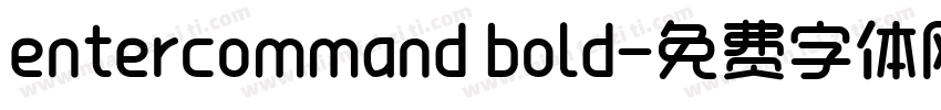 entercommand bold字体转换